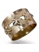 Russian Soviet rose pink 14k 585 gold Vintage ring vrn025