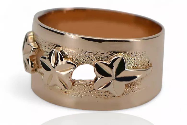 Russisch Sowjet rosa 14 Karat 585 gold Vintage Ring vrn025