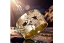 Russian Soviet rose pink 14k 585 gold Vintage ring vrn025