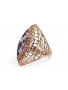 Russian Soviet rose 14k 585 gold Alexandrite Ruby Emerald Sapphire Zircon ring  vrc090