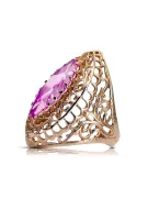 Amethyst Original Vintage 14K Rose Gold Ring Vintage craft vrc090r