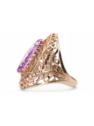Amethyst Original Vintage 14K Rose Gold Ring Vintage craft vrc090r