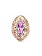 Amethyst Original Vintage 14K Rose Gold Ring Vintage craft vrc090r