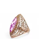 Amethyst Original Vintage 14K Rose Gold Ring Vintage craft vrc090r