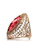 Ring Ruby Original Vintage 14K Rose Gold Vintage Jewlery vrc090r