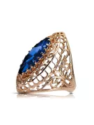 Ring Sapphire Original Vintage 14K Rose Gold Vintage craft vrc090r