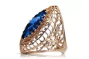 Ring Sapphire Original Vintage 14K Rose Gold Vintage craft vrc090r
