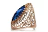 Ring Sapphire Original Vintage 14K Rose Gold Vintage craft vrc090r