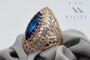 Ring Sapphire Original Vintage 14K Rose Gold Vintage craft vrc090r