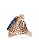 Ring Sapphire Original Vintage 14K Rose Gold Vintage craft vrc090r