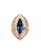 Ring Sapphire Original Vintage 14K Rose Gold Vintage craft vrc090r