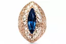 Ring Sapphire Original Vintage 14K Rose Gold Vintage craft vrc090r