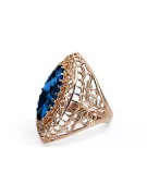 Ring Sapphire Original Vintage 14K Rose Gold Vintage craft vrc090r