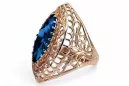 Ring Sapphire Original Vintage 14K Rose Gold Vintage craft vrc090r
