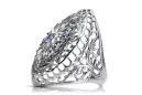 Ring Vintage Schmuck Einstellung Originales Vintage-Roségold aus 14 Karat vrc090r