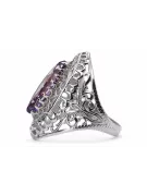 Silver ring 925 with Alexandrite vrc090s Russian Soviet Vintage style
