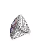 Silver ring 925 with Alexandrite vrc090s Russian Soviet Vintage style