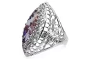 Silver ring 925 with Alexandrite vrc090s Russian Soviet Vintage style