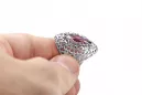 Silver ring 925 with Alexandrite vrc090s Russian Soviet Vintage style