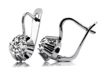 Original vintage din aur roz de 14k Setare Cercei Vintage vec027r