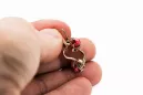Pendientes Rubí Oro rosa antiguo original de 14k Joyería vintage vec027r