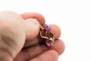 Серьги Винтаж стиль Аметист Оригинальное винтажное розовое золото 14 карат vec027r