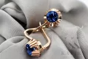 Earrings Vintage Sapphire Original Vintage 14K Rose Gold vec027r