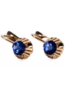 Earrings Vintage Sapphire Original Vintage 14K Rose Gold vec027r