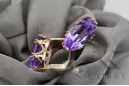Pendientes Joyería vintage Alejandrita Oro rosa antiguo original de 14k vec021r
