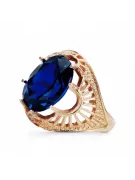 Sapphire Original Vintage 14K Rose Gold Ring Vintage style vrc003r