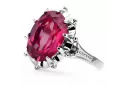 Russian Soviet rose 14k 585 gold Alexandrite Ruby Emerald Sapphire Zircon ring  vrc014