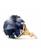 Original Vintage 14K Rose Gold Sapphire Ring Vintage Jewlery vrc073r