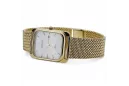 الأصفر 14k 585 Gold Men's Geneve Watch اطباء أبيض MW001YDW & MBW021Y