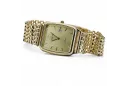 Reloj de Oro 14K para Hombre, Rectangular, Italiano
