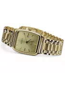 14K gold Geneva men's watch, Japanese quartz, 36.8mm