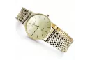 Złoty zegarek męski 14K Geneve, japoński kwarc, 34mm | Zlotychlopak.pl