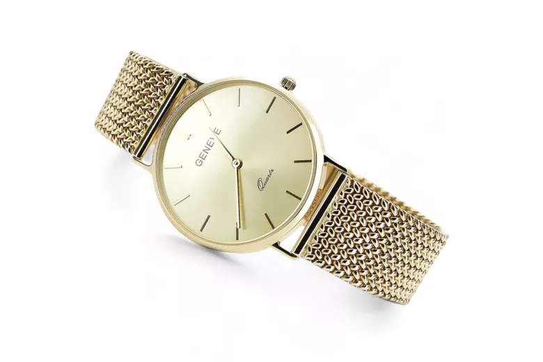 Montre hommes d'or Geneve ★ https://zlotychlopak.pl/fr/ ★ Pureté d'or 585 333 Low Price!