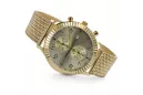 reloj de caballero de oro de 14 quilates, diseño italiano, cuarzo