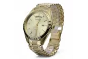 Ανδρικό χρυσό ρολόι 14k 585 Geneve mw008ydy&mba012yo