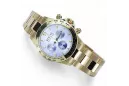 Reloj de Hombre de Oro 14K, Esfera Azul, 40mm - Geneve