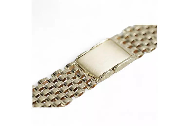 O brăţară de aur de 14 carate pentru un ceas de bărbat, italian, 15-16 cm