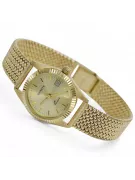 Montre-bracelet pour femme en or jaune 14 carats 585, Genève lw020ydy&lbw003y