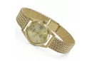 Montre-bracelet pour femme en or jaune 14 carats 585, Genève lw020ydy&lbw003y