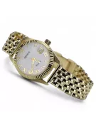 14K Gold Women's Watch, Pearl Dial, Italian Design