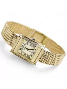 14K Gold Women's Watch, Rectangular lw035ydy indiquéelbw003y