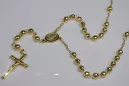 Yellow rose gold rosary chain ★ russiangold.com ★ Gold 585 333 Low price