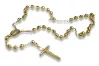 Italian yellow 14k 585 gold rosary chain rcc010y