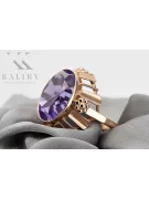 Russisch Sowjetrosa 14 Karat 585 Gold Alexandrit Rubin Smaragd Saphir Zirkon Ring vrc090