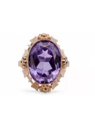 Russisch Sowjetrosa 14 Karat 585 Gold Alexandrit Rubin Smaragd Saphir Zirkon Ring vrc090