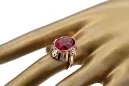 Rubinrot Originales Vintage-Roségold aus 14 Karat Ring Vintage Stil vrc043r